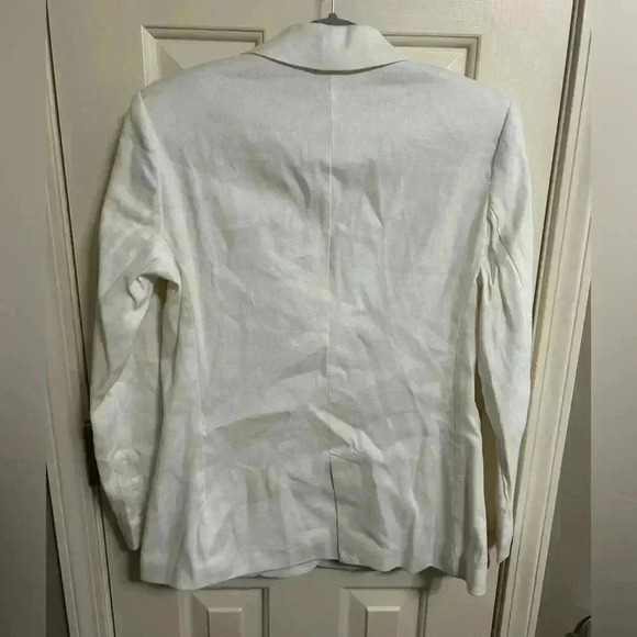 Sanctuary Linen Blend Double Breasted White Blazer Size XS GORGEOUS - Picture 7 of 7